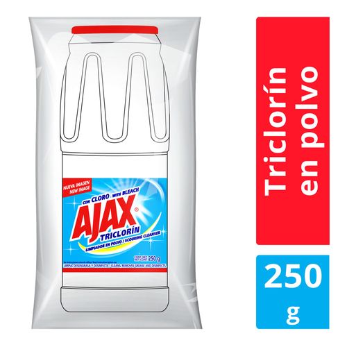 Limpiador Multiusos Ajax Triclorín con Cloro en Polvo 250 g