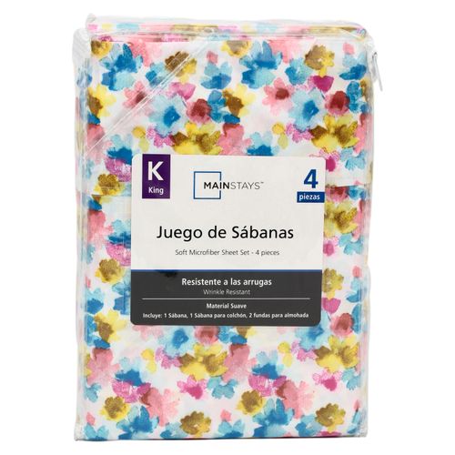 Juego De 4 Piezas Tamanio King De Microf