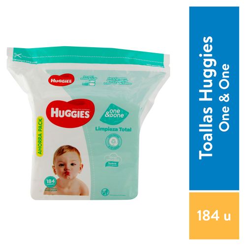 Toalla Humeda Huggies One N Done -184 Unidades