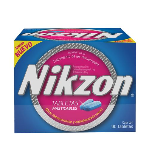 Tabletas Nikzon Dispensador-90 Unidades