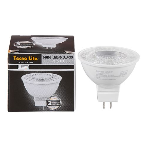 Bonbillo Tecnolite Led Mr16  5.5W100-240V6500K350Lm