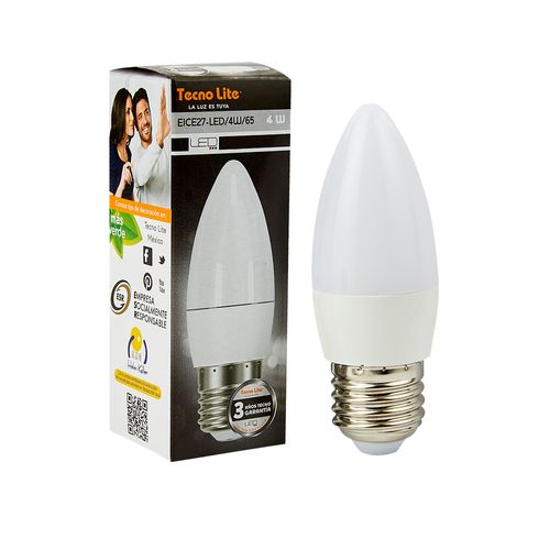 Bonbillo Tecnolite Led Vela  4W100-240V6500Ke27470Lm