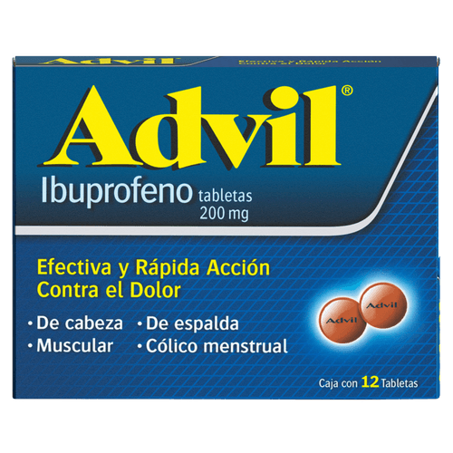 Tabletas Advil X 12 Unidades