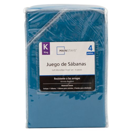 Juego De 4 Piezas Tamanio King De Microf