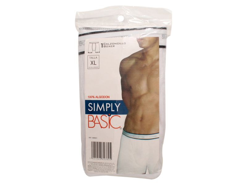 Boxer-Simply-Basic-Caballero-Blanco-T-Xl-1-7933