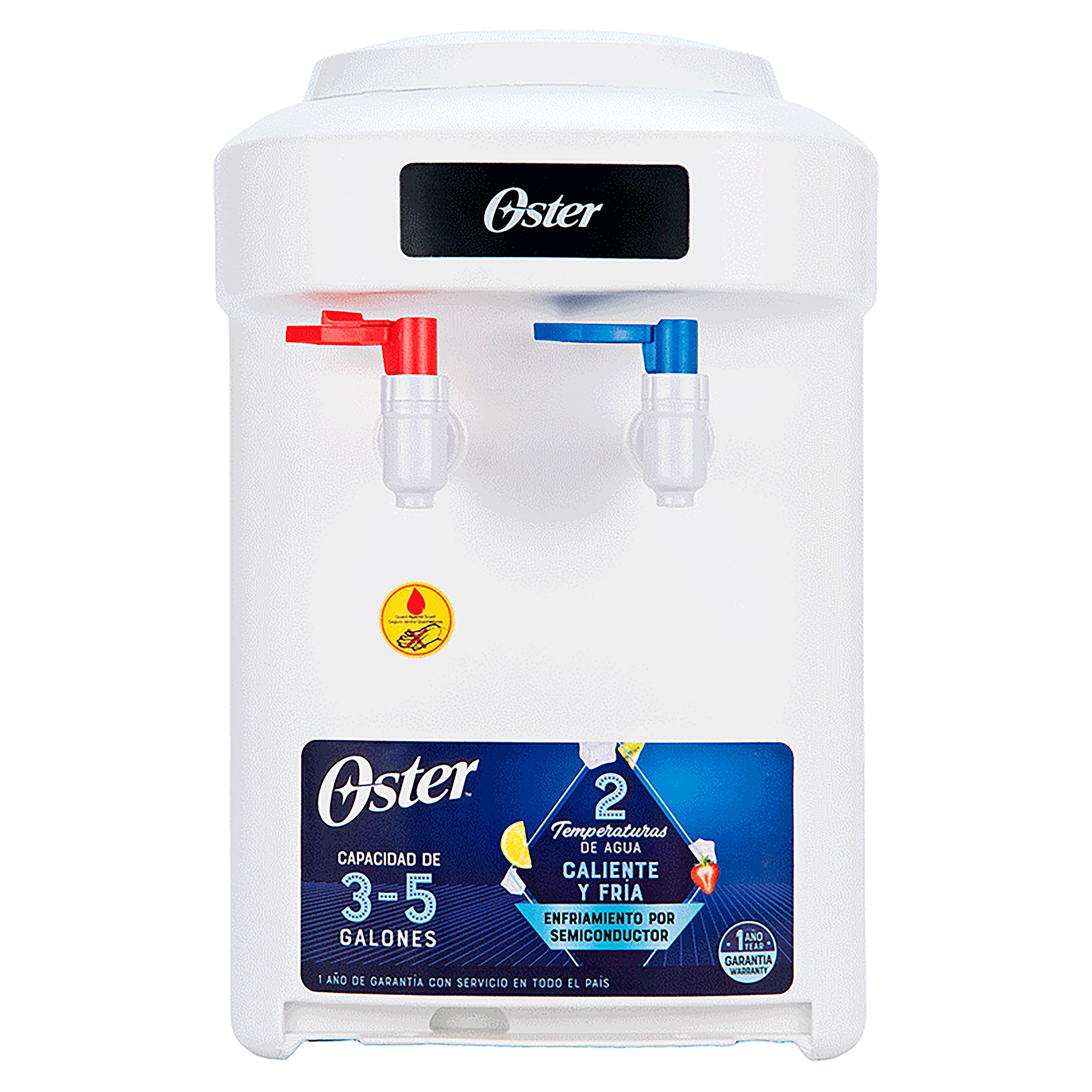 Dispensador de agua Normal / Caliente / Frío con almacenaje Oster