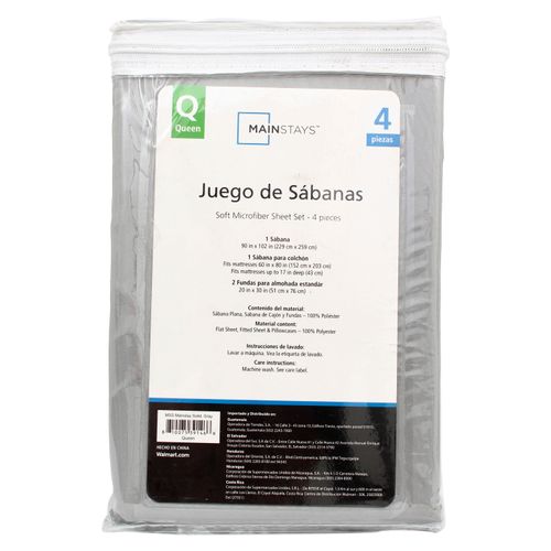 Juego De 4 Piezas Tamanio Queen De Micro