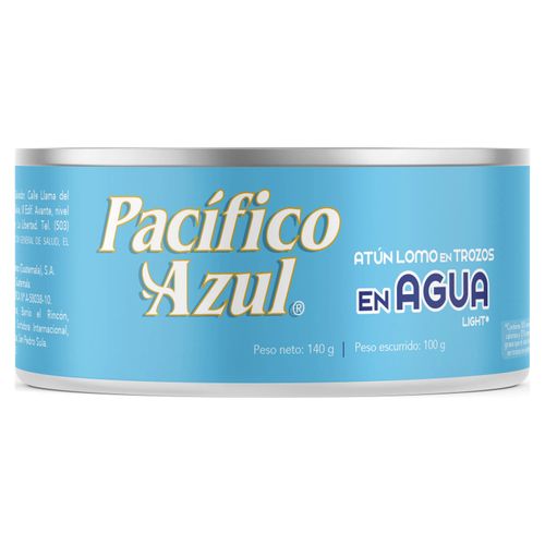 Atun Pacifico Azul Trocitos En Agua 140gr