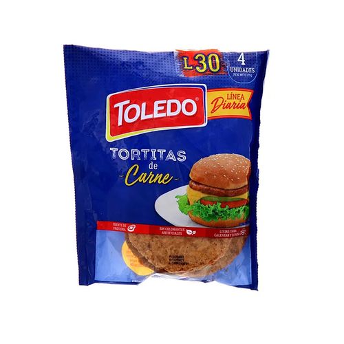 Toledo Tortitas De Carne T 215Gramos 4Uni