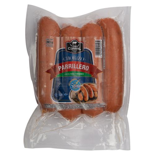 Chorizo Parrillero Corral 4Unds, 393Gr