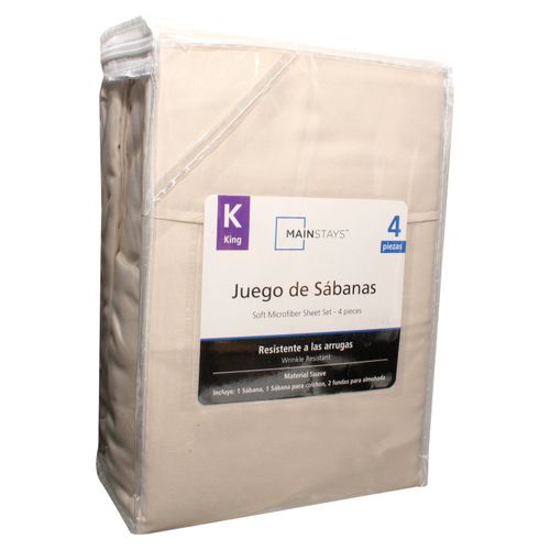 Juego De 4 Piezas Tamanio King De Microf