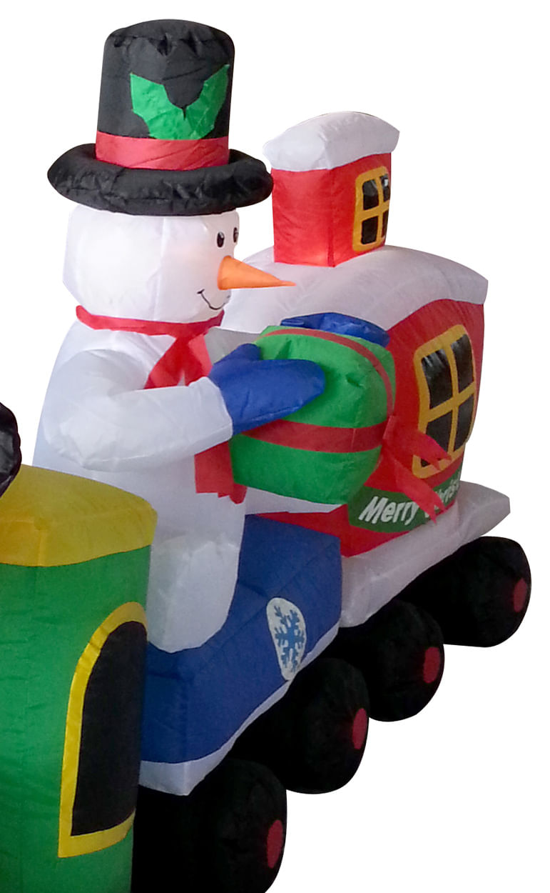 Inflable Holiday Time Muñeco de Nieve 3 metros