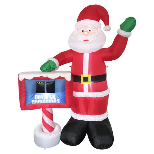 Inflable  Santa con iluminación ,1.8 mts de alto, uso interior y exterior. Modelo ,, LK17C0045