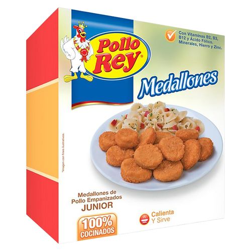 Medallon Empanizado Junior Pollo Rey - 324 g