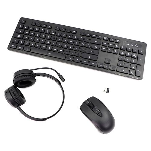 Kit Durabrand Teclado-Auriculares-Mouse Inalambricos  Modelo Int-111702