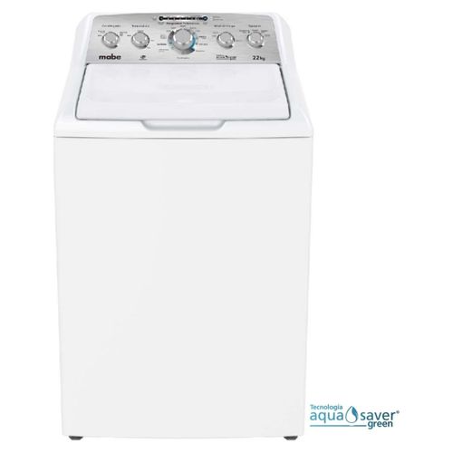 Lavadora Automatica  Mabe Aqua Saver Green High Efficiency 22 Kg. Blanca con Sanitizado - LMA72215CBAB0