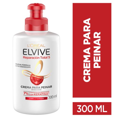 Crema Para Peinar Reparador L'Oréal Paris Elvive Reparación Total 5 - 300ml