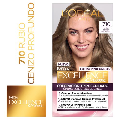 Tintura Permanente Excellence Creme  L'Oreal Paris - Tono 710