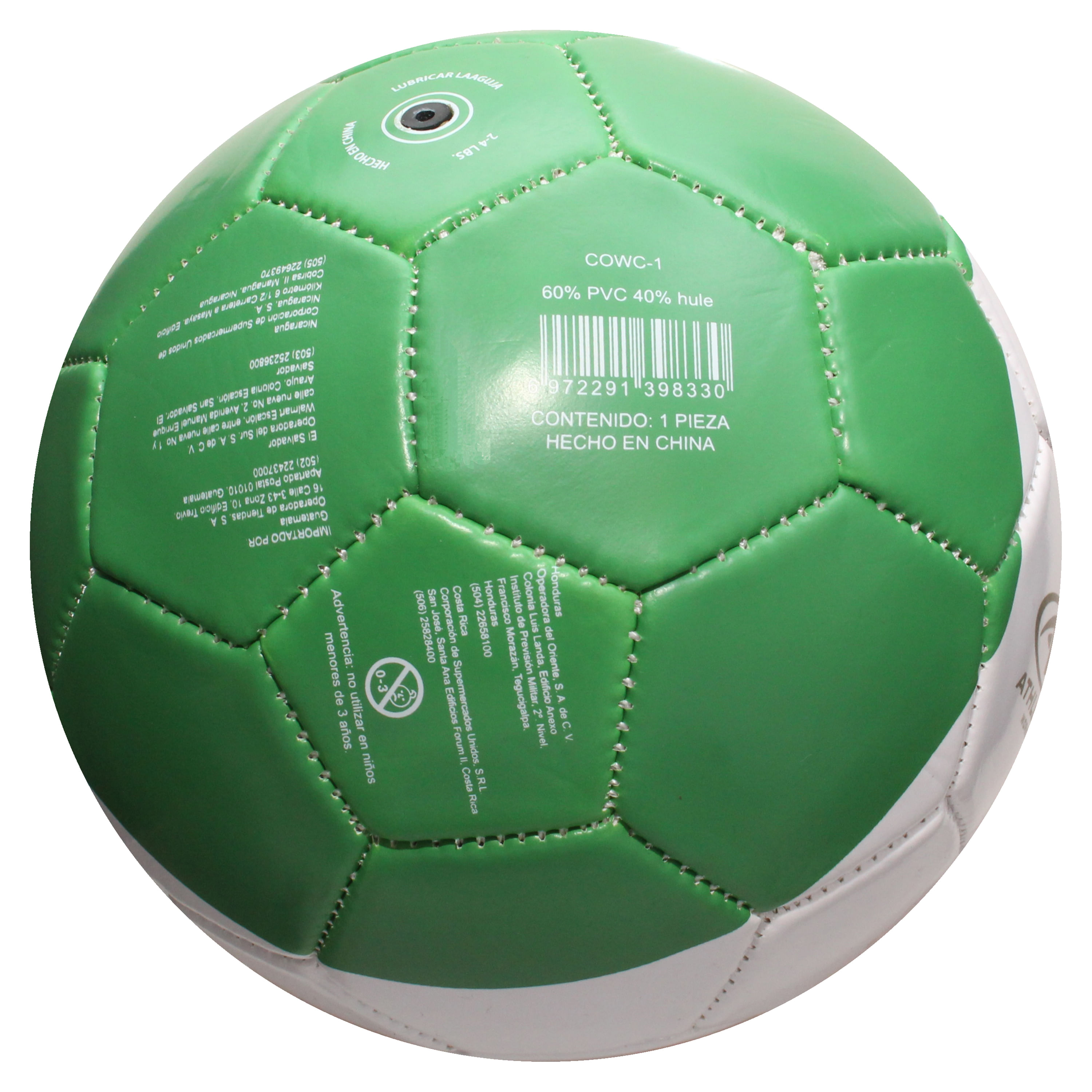 Balones de fútbol Fondo verde Algodón Quilting Fabric 1/2 YARDA