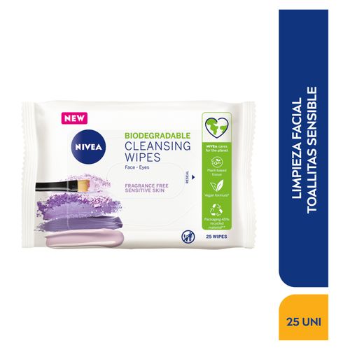 Toallitas Nivea Desmaquilante Piel Sensible 25U
