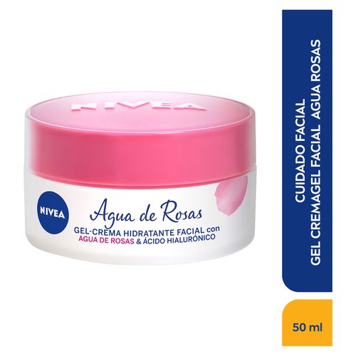 Gel Crema Nivea Facial Agua Rosas 50ml
