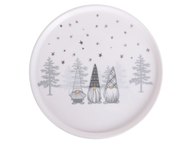 Plato-Para-Ensalada-Holiday-Time-20-Cm-Blanco-Con-Decoracion-De-Gnomos-Modelo-W2021M232Braca-1-25031