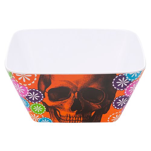 accesorio Halloween Tazón cuadrado Way To Celebrate de melamina de 9.5'' diseño Catrinas modelo G1214345