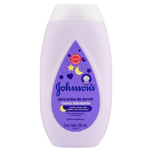 Crema Corporal para bebé Johnson's, Antes de dormir -200ml