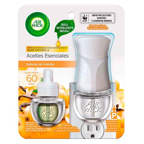 Aromatizante AirWick Aparato Eléctrico Complete Vainilla -  21ml