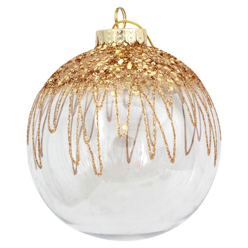 Adorno de Arbol Holiday Time Esfera 150Mm Doradas