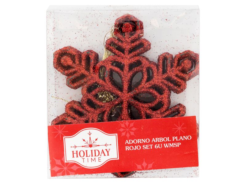 Adorno-de-Arbol-Plano-Holiday-Time-Color-Rojo-Set-6-unidades-1-26272