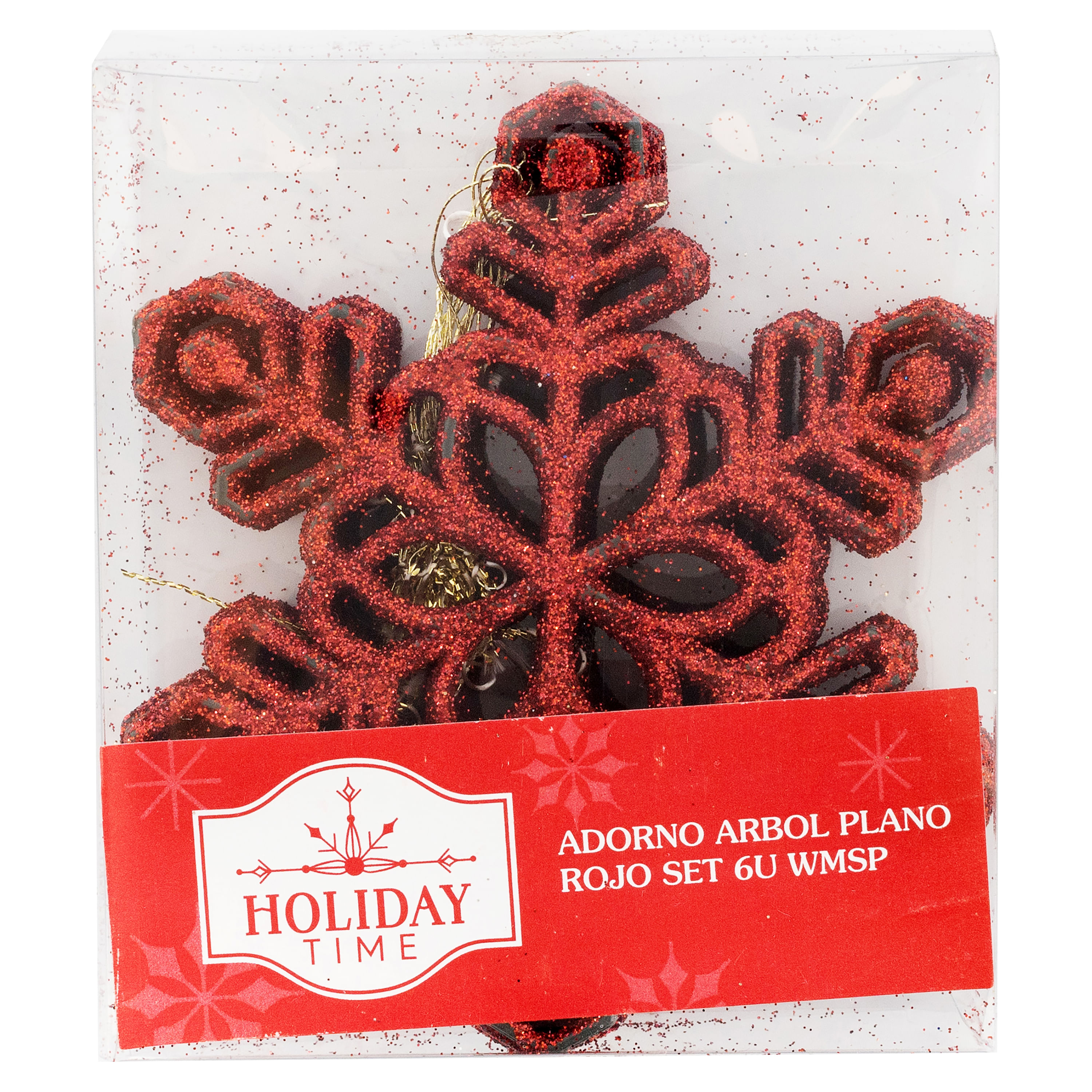 Adorno-de-Arbol-Plano-Holiday-Time-Color-Rojo-Set-6-unidades-1-26272