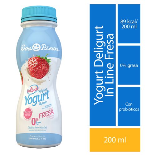 Comprar Yogurt Dos Pinos Deligurt Batido De Fresa, Semidescremado Con  Probióticos - 125g