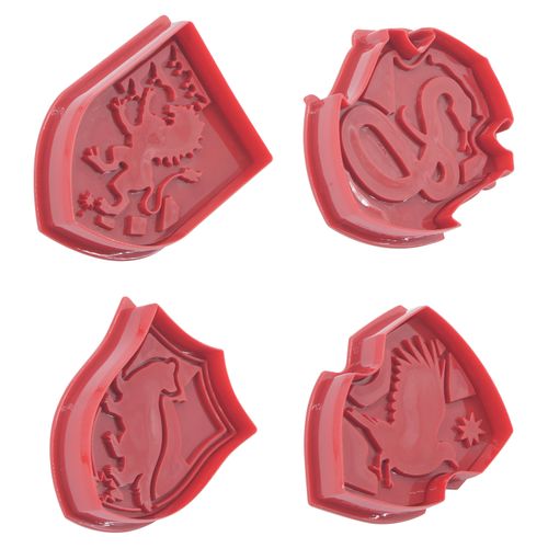 Set de cortadores  de galletas 4piezas de Harry Potter. Modelo: WAL01137