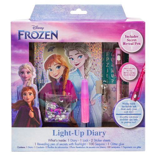 Diario Con Luz Frozen