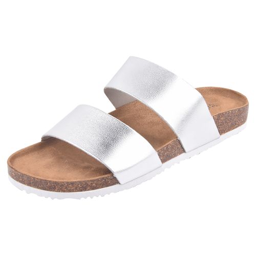 Sandalia Casual Boulevard Para Dama Small Plateado - Size 35 - 36