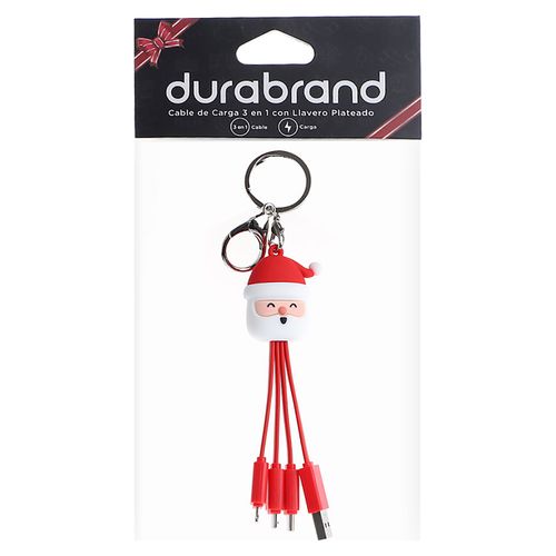 Cable Durabrand de Carga 3 En 1 Diseño Santa