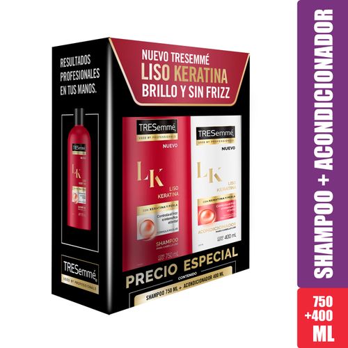 Shampoo Tresemme Infusion Keratina 750ml + Acondicionador 400ml