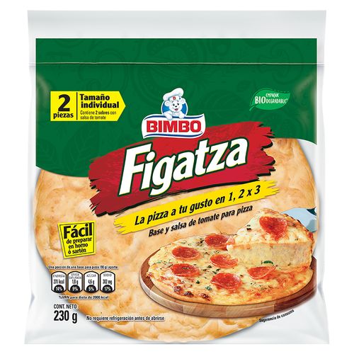 Pizza Preparada Bimbo Figatza 2 Pack - 230 g