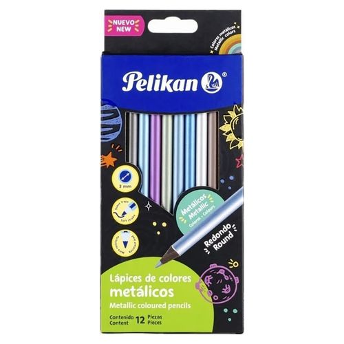 Lapices Pelikande Colores Metálicos C12