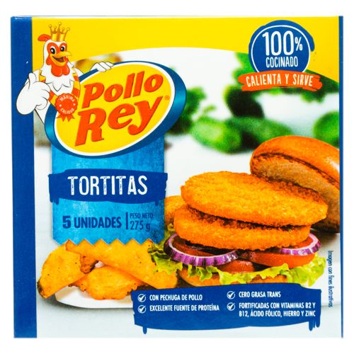 Tortitas Pollo Rey De Pollo 5 Unidades - 275Gr