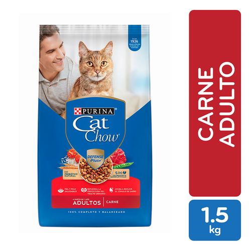 Alimento Seco Gato Adulto Purina Cat Chow Carne -1.5kg