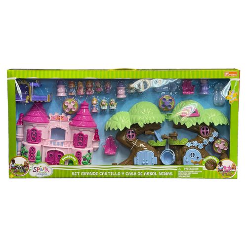 Set de princesas, Spark Create Imagine, castillo de princesas y Casa de árbol. Modelo: 95702