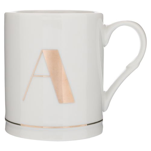 Taza de Porcelana Mainstays Letras Doradas 12.5 onzas