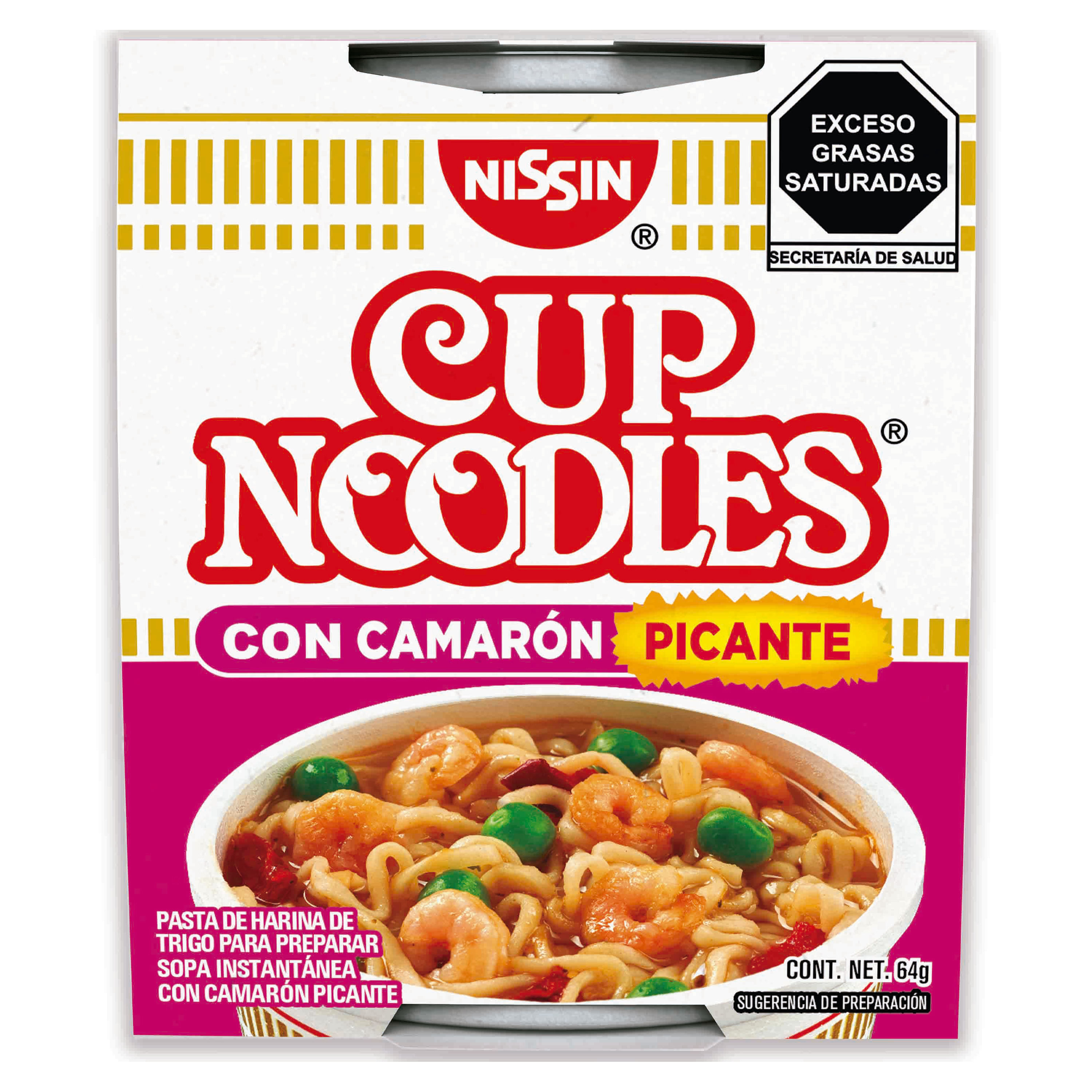 Comprar Sopa Instantanea NISSIN Cup Noodles Sabor Camaron Picante Vaso -  64gr