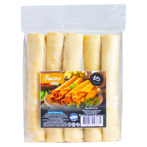 Tacos Pollo Y Vegetales Lalis Kitche450G
