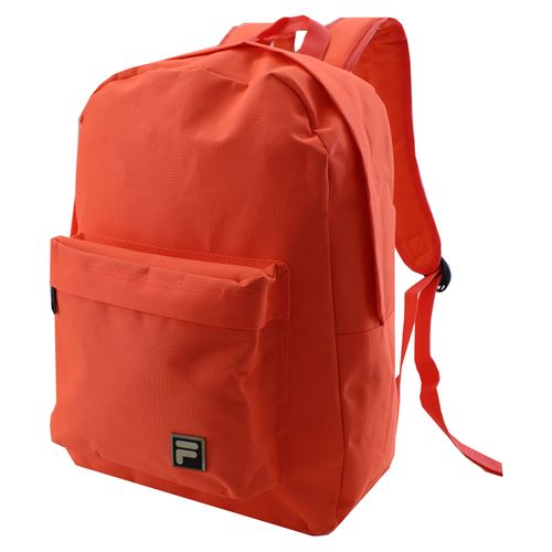 Mochila Juvenil Fila Con Compartimiento Principal Y Compartimiento Pequeño Al Frente Color Naranja