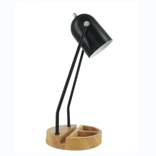 Lámpara Mainstays Para Escritorio Base de Madera