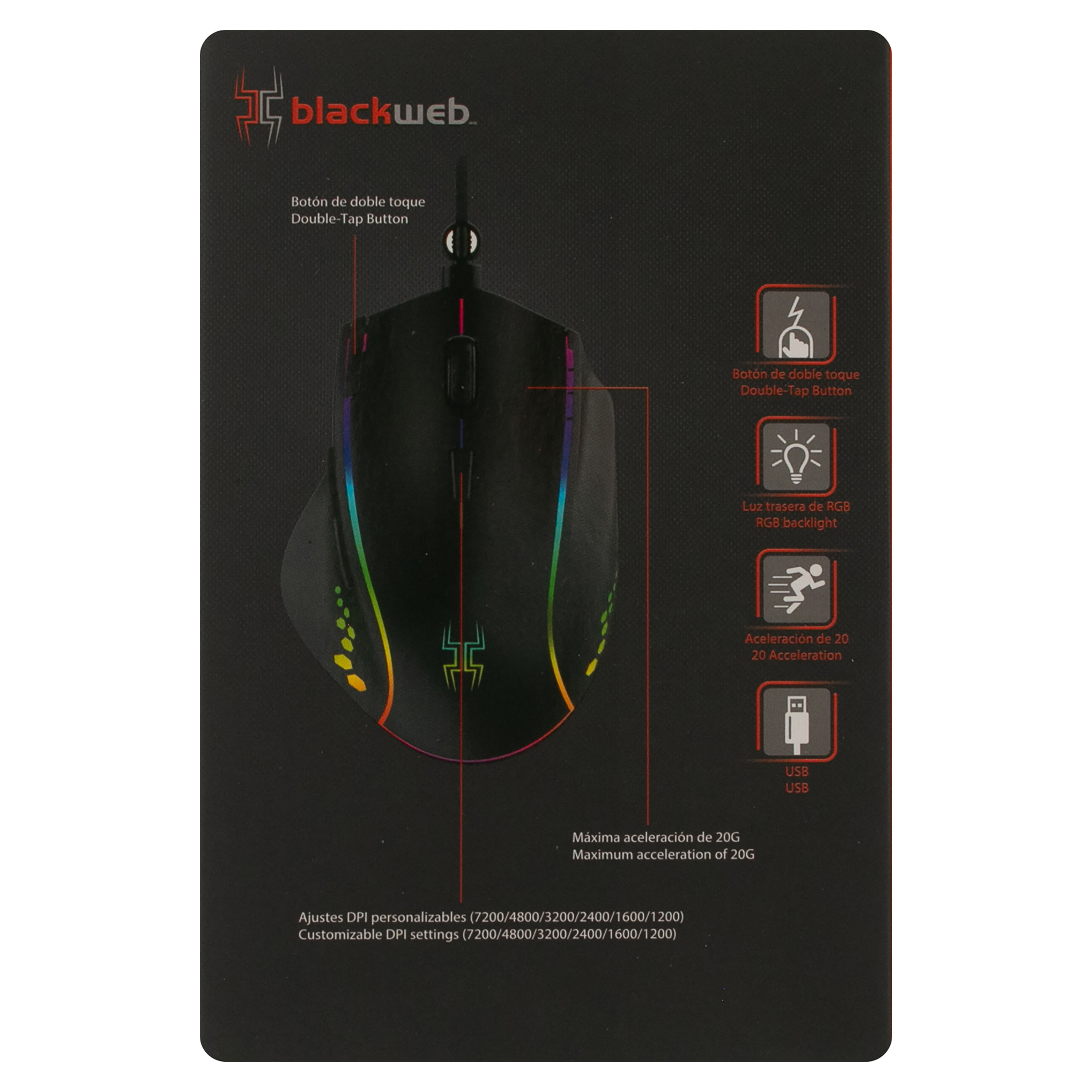 Comprar Mouse Gaming Blackweb Color Negro Para Pc