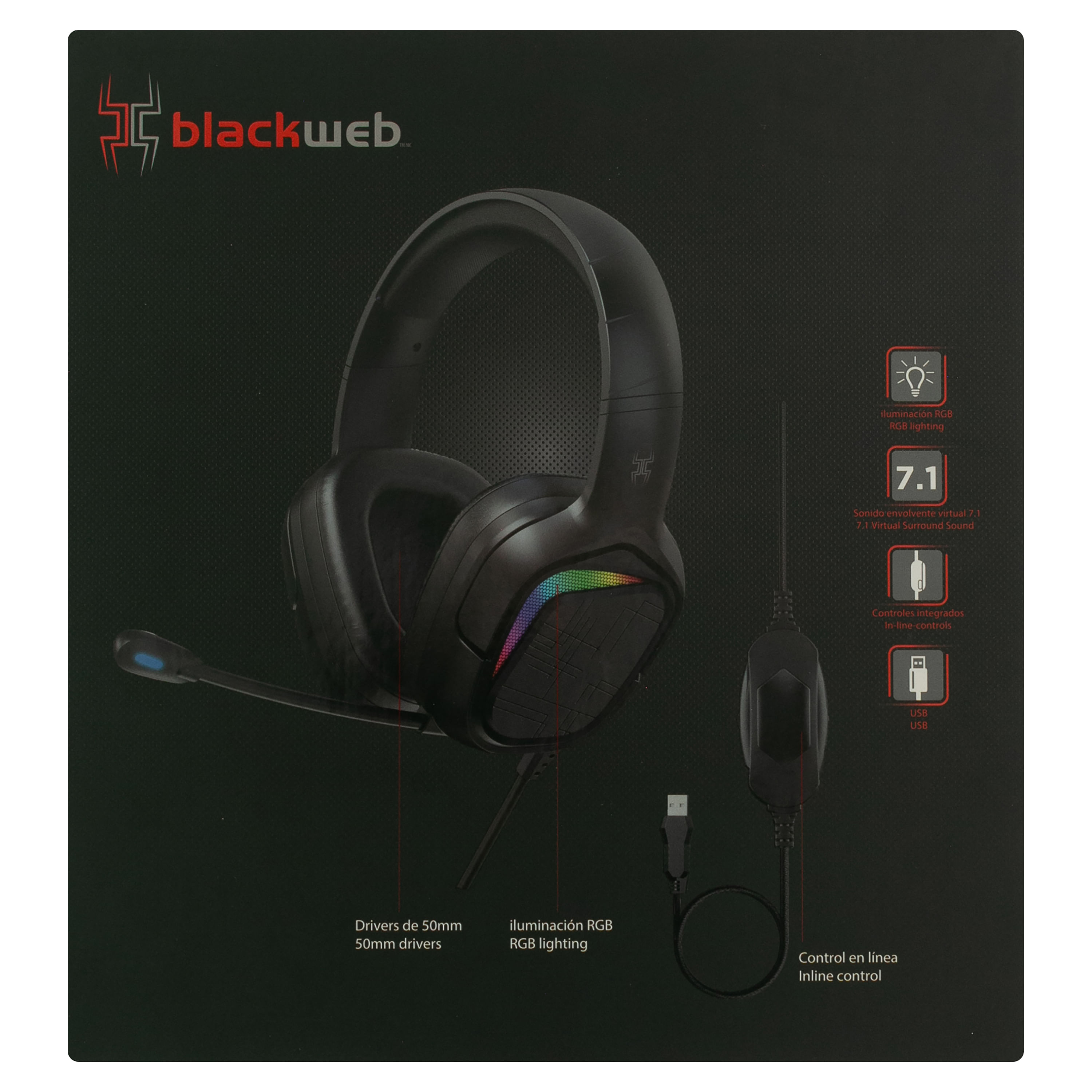 Comprar Auriculares Blackweb Gaming 7.1 Pc